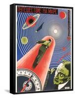 Russian Space Film Poster-null-Framed Stretched Canvas