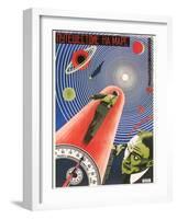 Russian Space Film Poster-null-Framed Art Print