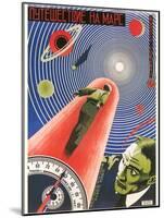 Russian Space Film Poster-null-Mounted Art Print