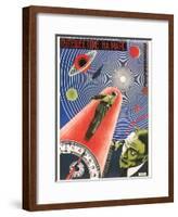 Russian Space Film Poster-null-Framed Art Print