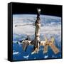 Russian Space Station Mir-null-Framed Stretched Canvas