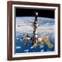 Russian Space Station Mir-null-Framed Photo