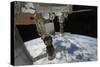 Russian Spacecraft Docked to the International Space Station-null-Stretched Canvas