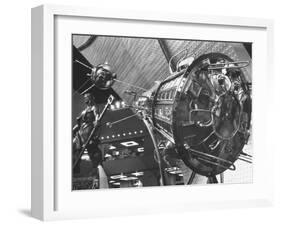 Russian Sputnik III on Display at Soviet Exhibit-Walter Sanders-Framed Photographic Print