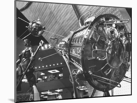 Russian Sputnik III on Display at Soviet Exhibit-Walter Sanders-Mounted Photographic Print