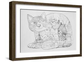 Russian Suzdal - Outline-Oxana Zaika-Framed Giclee Print