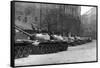 Russian Tanks in Budapest-null-Framed Stretched Canvas