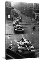 Russian Tanks on Budapest Street in 1956-null-Stretched Canvas