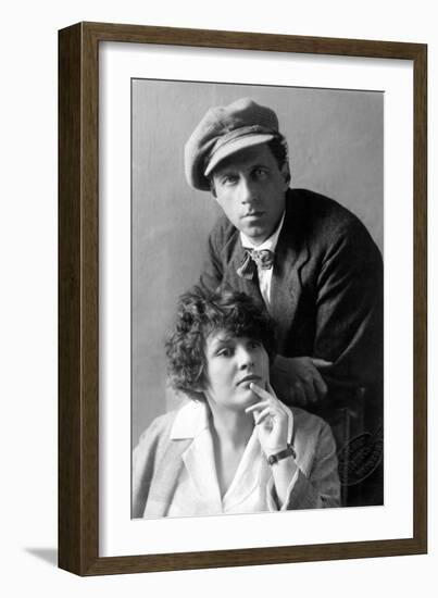 Russian Theatre Directo Vsevolod Meyerhold and His Wife, Actress Zinaida Raikh, Early 1920S-null-Framed Giclee Print