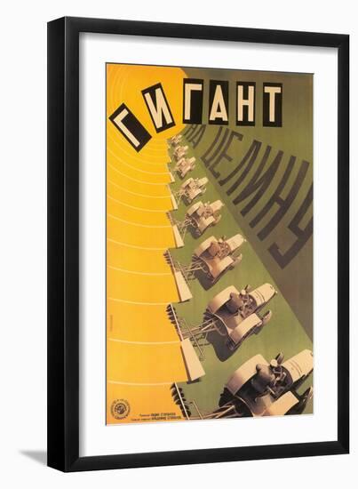 Russian Tractor Film Poster-null-Framed Art Print