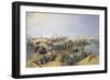 Russian Troops Crossing the Amu Darya River, 1873-Nikolai Karasin-Framed Premium Giclee Print