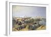 Russian Troops Crossing the Amu Darya River, 1873-Nikolai Karasin-Framed Premium Giclee Print