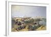 Russian Troops Crossing the Amu Darya River, 1873-Nikolai Karasin-Framed Giclee Print
