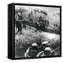 Russian Troops on the Counter-Attack, Mozdok Region, Northern Caucasus, September 1942-null-Framed Stretched Canvas