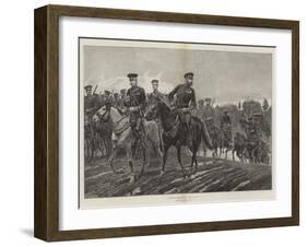 Russian Troops on the March-Richard Caton Woodville II-Framed Giclee Print