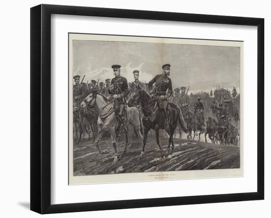 Russian Troops on the March-Richard Caton Woodville II-Framed Giclee Print