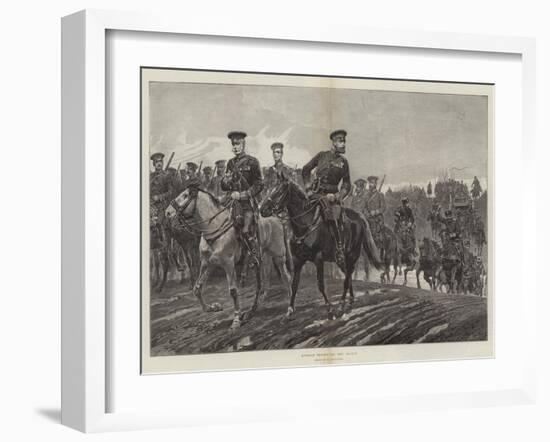 Russian Troops on the March-Richard Caton Woodville II-Framed Giclee Print