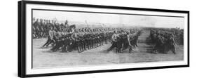 Russian Troops Parading During French President Raymond Poincare's Visit to Russia, 22 July, 1914-null-Framed Premium Giclee Print