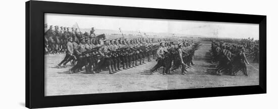 Russian Troops Parading During French President Raymond Poincare's Visit to Russia, 22 July, 1914-null-Framed Giclee Print