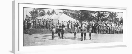 Russian Troops Saluting Tsar Nicholas II, Krasnoye Selo, 22 July, 1914-null-Framed Giclee Print