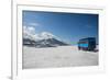 Russian Truck Crossing a Snowfield, Mutnovsky Volcano, Kamchatka, Russia, Eurasia-Michael Runkel-Framed Photographic Print