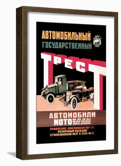 Russian Vehicles-D. Tarkhov-Framed Art Print