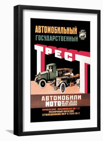 Russian Vehicles-D. Tarkhov-Framed Art Print