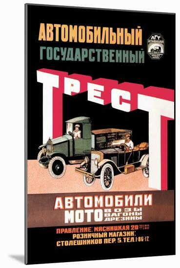 Russian Vehicles-D. Tarkhov-Mounted Art Print