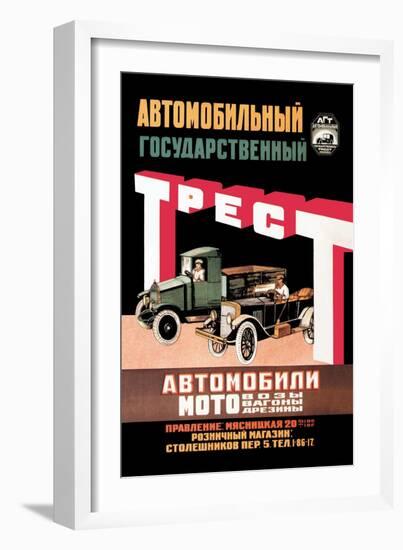 Russian Vehicles-D. Tarkhov-Framed Art Print