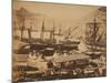 Russian Warships in the Cossack Bay, Balaklava, Ca 1855-Roger Fenton-Mounted Giclee Print