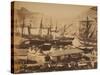 Russian Warships in the Cossack Bay, Balaklava, Ca 1855-Roger Fenton-Stretched Canvas