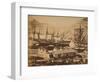 Russian Warships in the Cossack Bay, Balaklava, Ca 1855-Roger Fenton-Framed Giclee Print