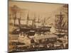 Russian Warships in the Cossack Bay, Balaklava, Ca 1855-Roger Fenton-Mounted Giclee Print