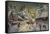 Russian Winter-Konstantin Alexeyevich Korovin-Framed Stretched Canvas