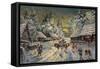 Russian Winter-Konstantin Alexeyevich Korovin-Framed Stretched Canvas