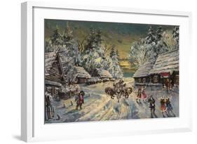 Russian Winter-Konstantin Alexeyevich Korovin-Framed Giclee Print