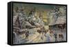 Russian Winter-Konstantin Alexeyevich Korovin-Framed Stretched Canvas