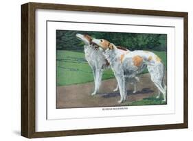 Russian Wolfhound-Louis Agassiz Fuertes-Framed Art Print