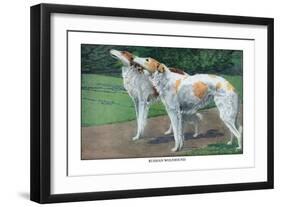 Russian Wolfhound-Louis Agassiz Fuertes-Framed Art Print