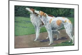 Russian Wolfhound-Louis Agassiz Fuertes-Mounted Art Print