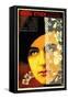 Russian (Woman Face/Cards)-null-Framed Stretched Canvas