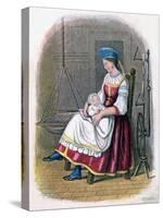 Russian Woman with Baby, 1809-W Dickes-Stretched Canvas