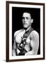 Russian Wrestler with Medals-null-Framed Art Print