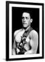 Russian Wrestler with Medals-null-Framed Art Print