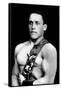 Russian Wrestler with Medals-null-Framed Stretched Canvas