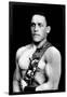 Russian Wrestler with Medals-null-Framed Art Print