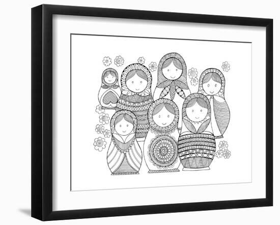 Russiandolls-Neeti Goswami-Framed Art Print