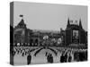 Russians Celeberating Anniversary Parade in Red Square-Carl Mydans-Stretched Canvas