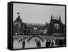 Russians Celeberating Anniversary Parade in Red Square-Carl Mydans-Framed Stretched Canvas