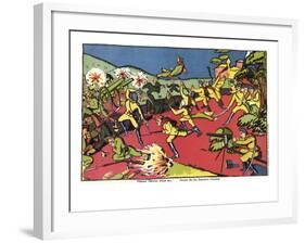 Russians Flay Germans, c.1914-Kasimir Malevich-Framed Giclee Print